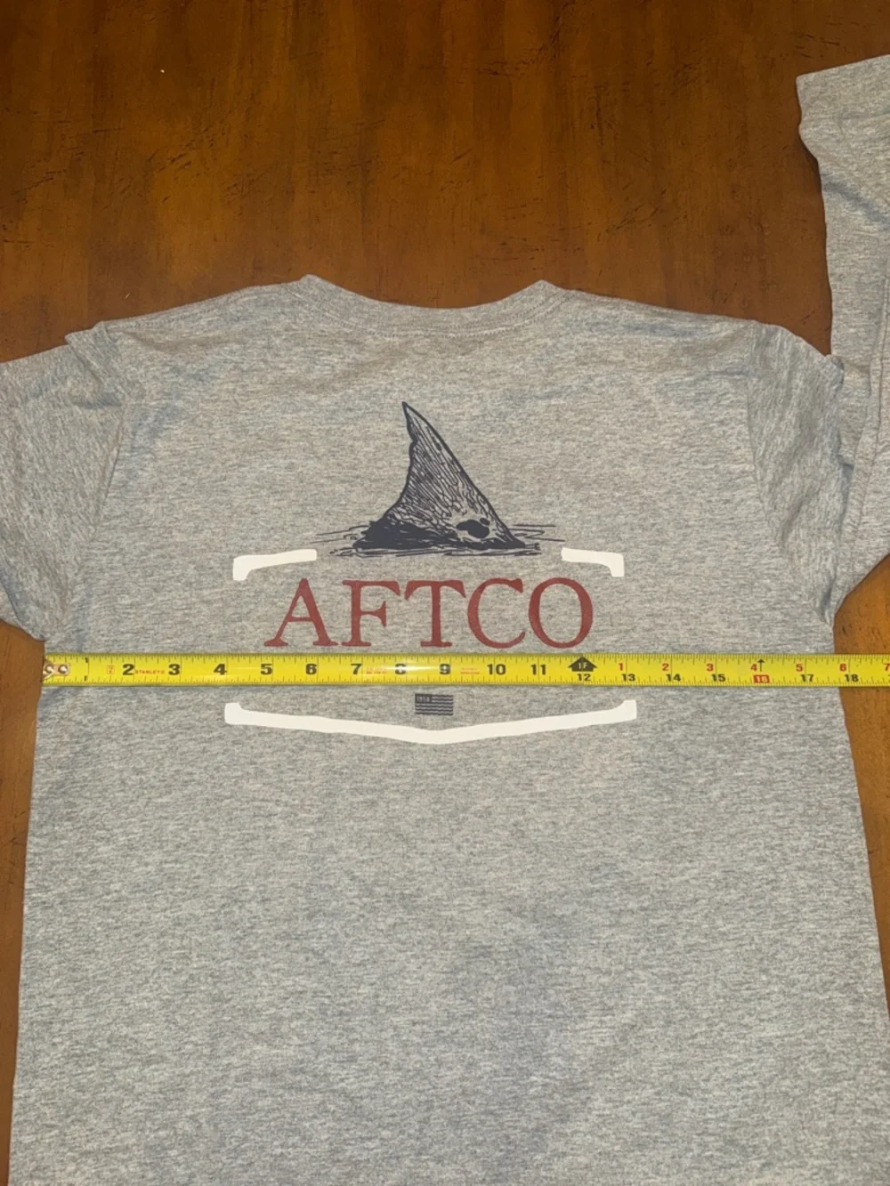 AFTCO Heather Gray Long Sleeve Crew_5